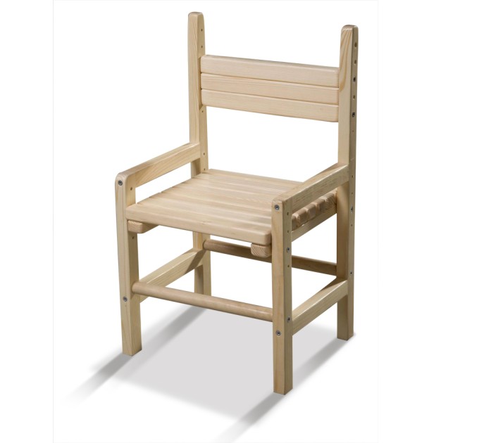 Дитячий стілець із дерева з регулюванням висоти SportBaby (Kinder-1)