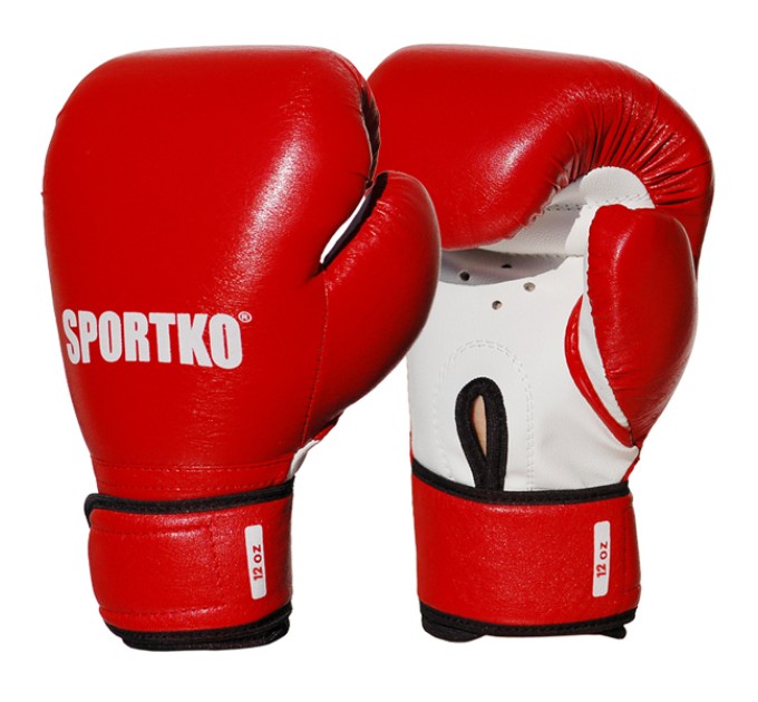Боксерські рукавички із кожвінілу Sportko 12 oz (ПД2_1)