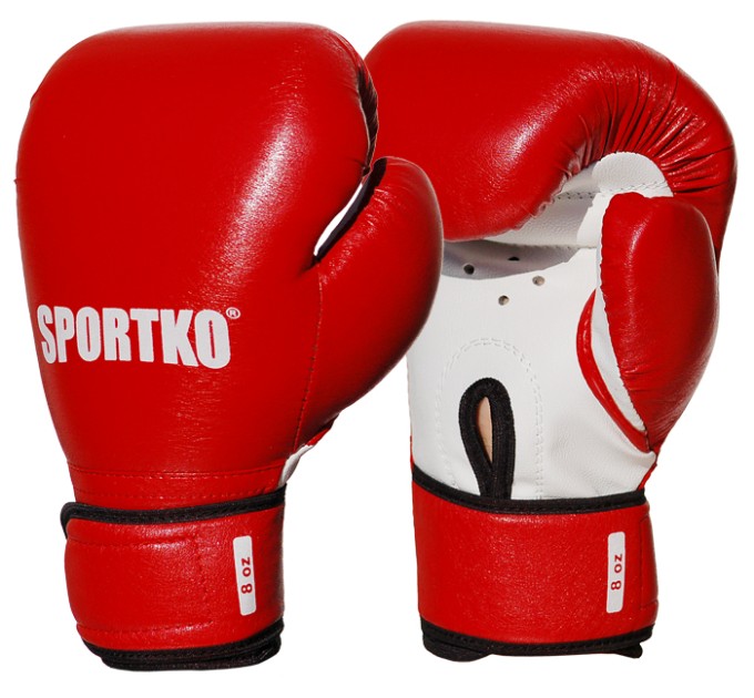 Боксерські рукавички із кожвінілу Sportko 8 oz (ПД2-8)