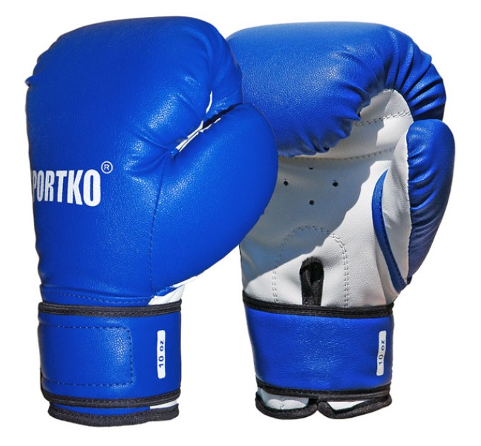 Боксерські рукавички із кожвінілу Sportko 10 oz (ПД2)