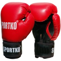 Професійні боксерські рукавички шкіряні ФБУ Sportko 12 oz (ПК1)
