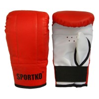 Перчатки боксерские снарядные из кожвинила Sportko (ПД3)