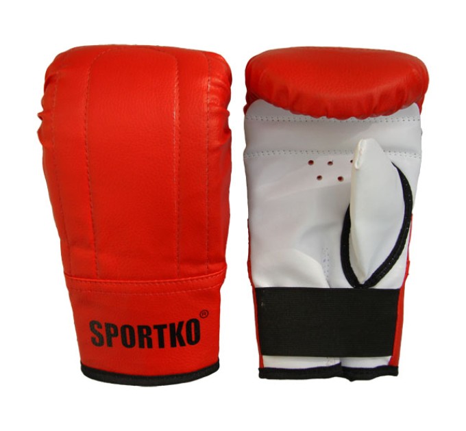 Рукавички боксерські снарядні із кожвінілу Sportko (ПД3)