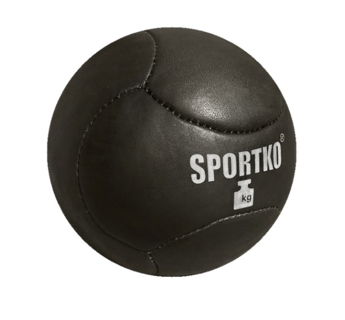 Мяч Медбол из кожи Sportko 1 - 2 кг (МячКож1-2)