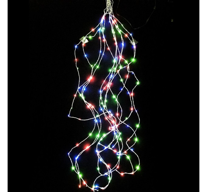 Гирлянда новогодняя (украшение) цветная декорация (пучок) светодиодная для дома 2м Multicolor Stenson (R87569)