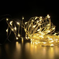 Гирлянда новогодняя (украшение на елку) наружная светодиодная для дома 10м Yellow Stenson (R82856)