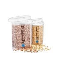 Емкость (контейнер) пищевой для сыпучих продуктов (круп) с резьбой набор 2шт. Stenson (NP-85б)