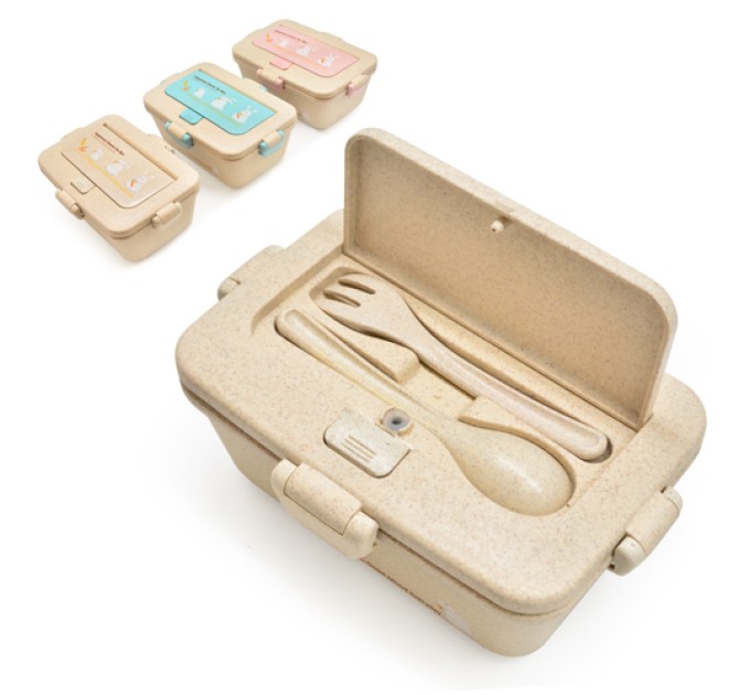 Ланч-бокс (контейнер для еды) детский пластиковый для хранения продуктов Stenson (R87754)
