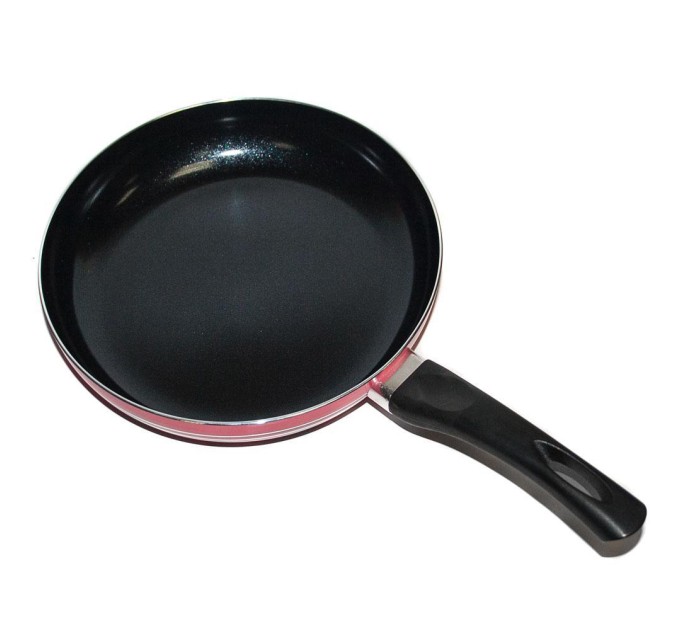 Сковорода (сковорідка) антипригарна з кришкою металева 22см Stenson (MH-0623)