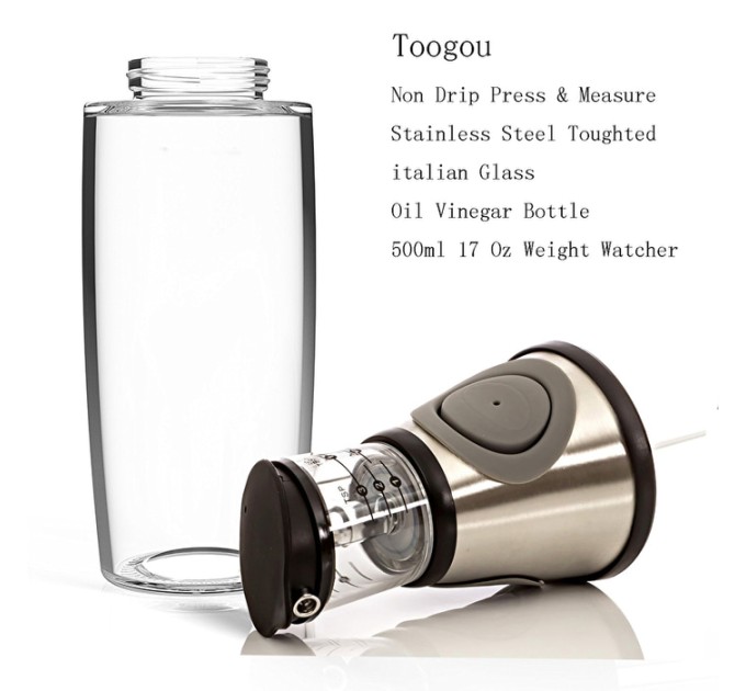 Бутылка дозатор для масла (уксуса) с мерной насадкой 500мл Stenson (R16386-1)