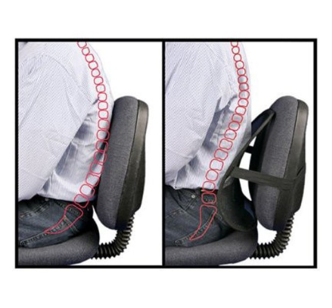 Подставка-упор массажер для спины массажная каркасная для кресла и в автомобиль (R22557)