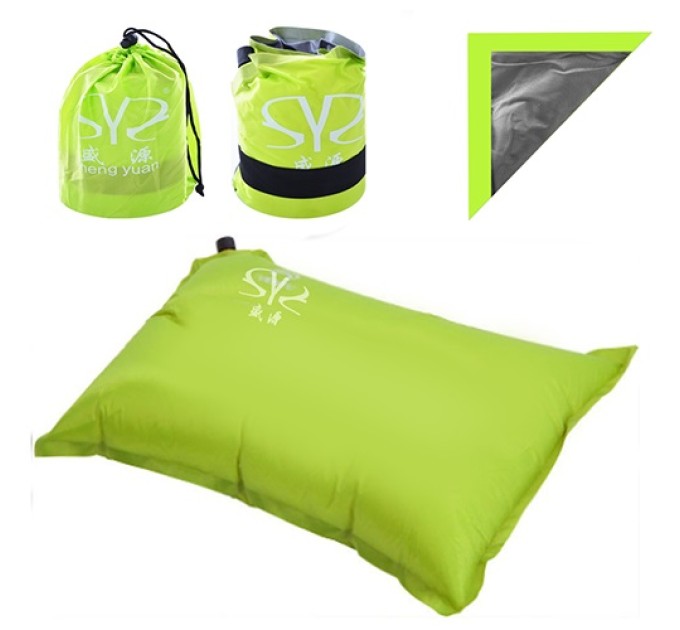 Надувна подушка (підголовник) для подорожей, відпочинку, пляжу, під шию в літак Stenson (YFC500)