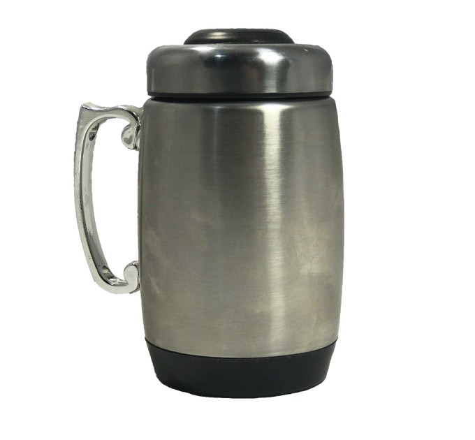 Термокружка (чашка термос) металлическая 380мл Бочонок (WHW14076-5)