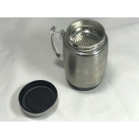 Термокухоль (чашка термос) металева 380мл Бочонок (WHW14076-5)