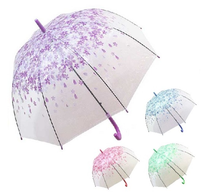 Парасолька-тростина глибока (парасолька) від дощу вітрозахисний напівавтомат 60см Весна Stenson (R83141)