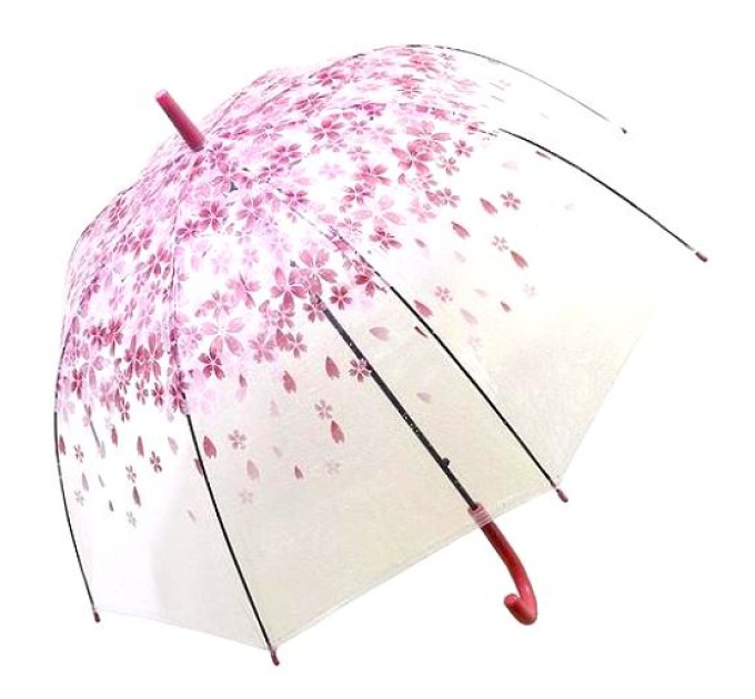 Парасолька-тростина глибока (парасолька) від дощу вітрозахисний напівавтомат 60см Весна Stenson (R83141)