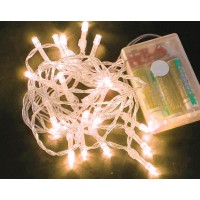 Гірлянда новорічна (прикраса на ялинку) на батарейках світлодіодна на 20 ламп для дому Yellow Stenson (R28275)