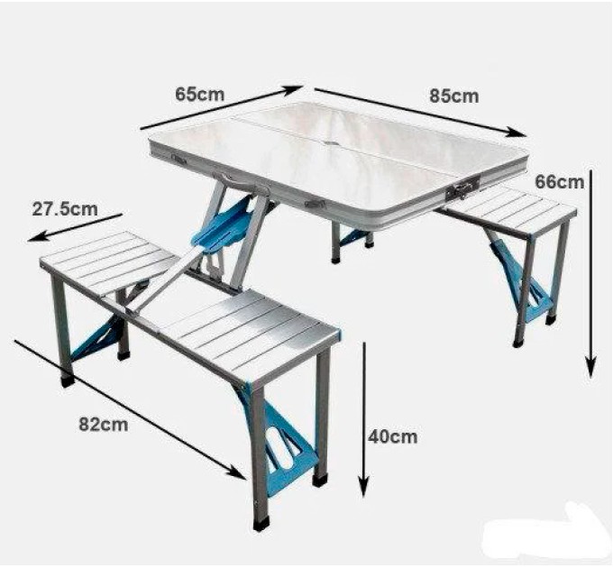 Туристичний стіл розкладний трансформер похідний для кемпінгу та риболовлі Stenson (MH-3302)