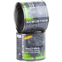 Мастика для авто бітумно каучукова ACOUSTICS 2 кг (противошумна, антикорозійна для днища)