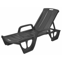 Шезлонг Florida серый/бежевый