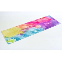 Килимок для йоги (йога мат) із замші та каучуку двошаровий OSPORT мультицвіт (FI-5662-19)