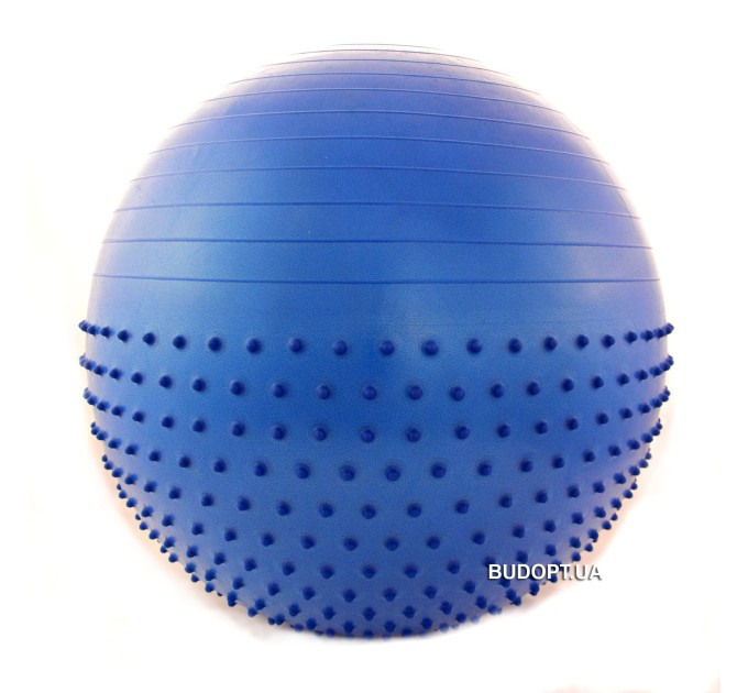 М'яч (фітбол) для фітнесу напівмасажний 2 в 1 OSPORT 75 см (FI4437-75)