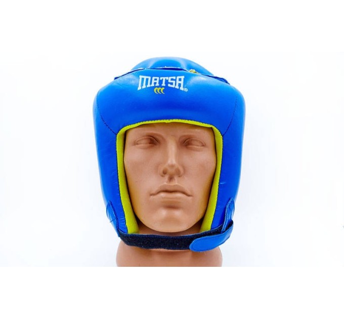 Шлем боксерский (открытый) кожа MATSA MА-4002-М