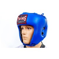 Шлем боксерский (открытый) кожа TWINS HGL-8