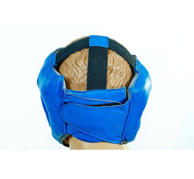 Шлем боксерский (с полной защитой) кожа ELAST ME-0147