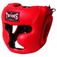 Шлем боксерский (с полной защитой) кожа TWINS HGL-3