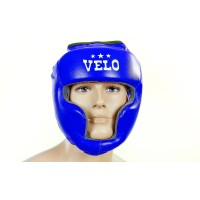 Шолом боксерський (з повним захистом) шкіра VELO ULI-5005