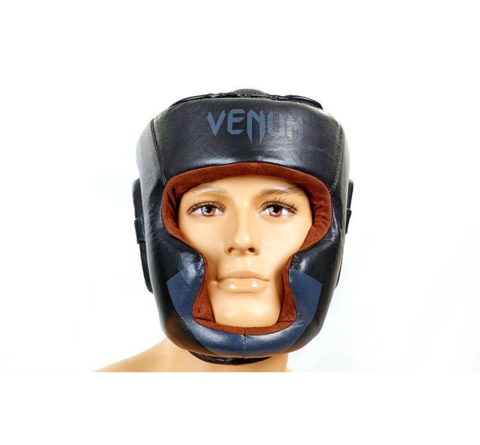 Шолом боксерський (з повним захистом) шкіра VENUM BO-5239