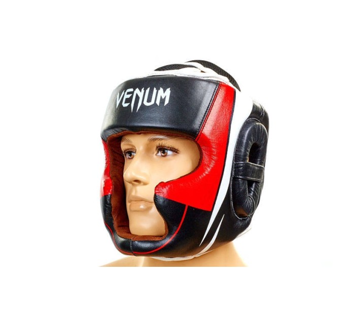 Шлем боксерский (с полной защитой) кожа VENUM BO-5239