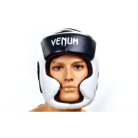Шолом боксерський (з повним захистом) шкіра VENUM BO-5246