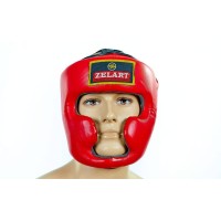 Шлем боксерский (с полной защитой) PU Zel ZB-5207