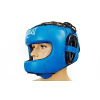 Шлем боксерский (с бампером) кожа ELAST BO-5240