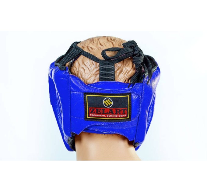 Шлем для единоборств (с прозрачной маской) кожа Zel ZA-01027