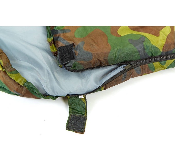Спальный мешок одеяло с капюшоном кокон камуфляж Zel (SY-4051)