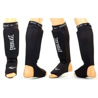 Защита для голени и стопы чулочного типа с фиксатором (на липучке) ELAST MA-4613-BK