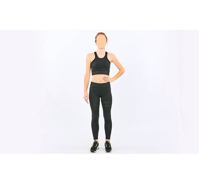 Комплект (костюм) для фитнеса, спорта и йоги (топ и лосины) Zelart (CO-8175)
