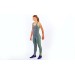 Комплект (костюм) для фитнеса, спорта и йоги (майка, лосины) SIBOTE (ST-2097)