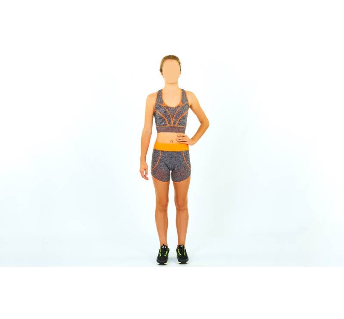 Комплект (костюм) для фитнеса, спорта и йоги (топ, шорты) SIBOTE (ST-2155)
