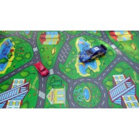 Детский развивающий игровой коврик OSPORT Автодорога Приключений Большая (FI-0072)