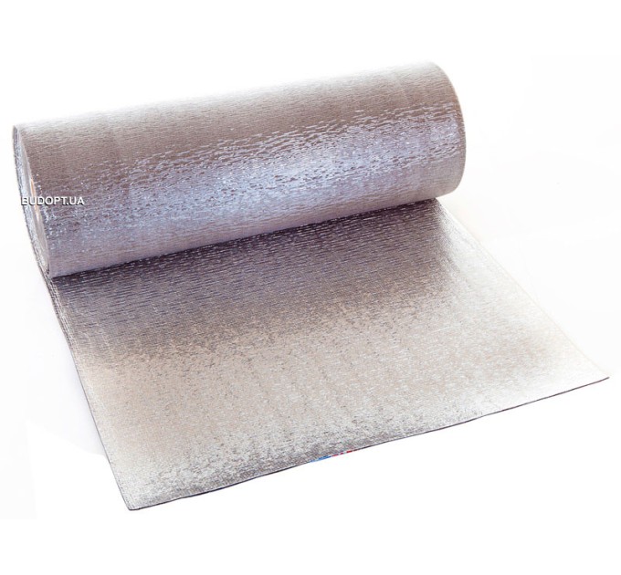 Спінений поліетилен фольгований з двох сторін 10 мм (полотно фольгований з двох сторін 10мм)