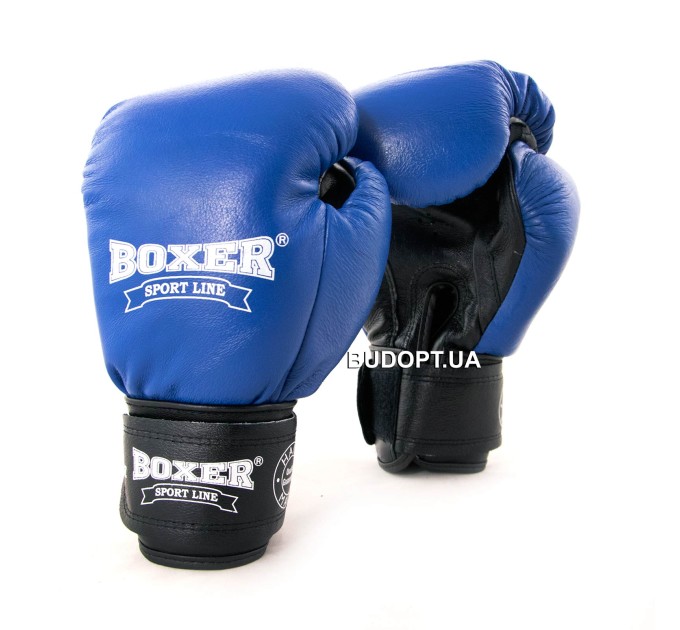 Рукавички боксерські шкіряні Boxer 10 унцій (bx-0028)