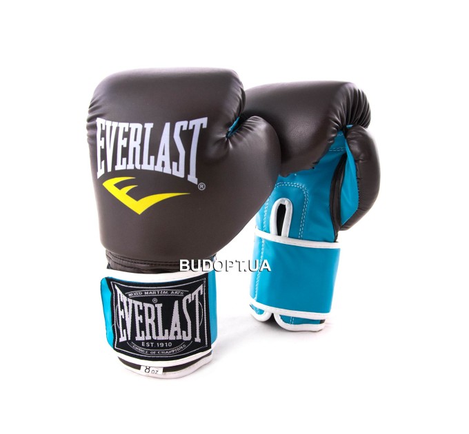 Перчатки боксерские для бокса 8-12 унций на липучке Everlast кожа PU (BO-3987)