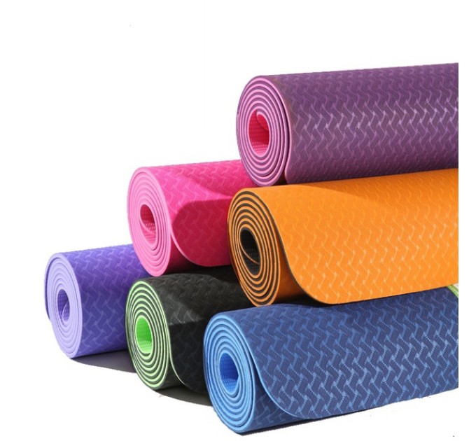 Коврик для йоги и фитнеса TPE (йога мат, каремат спортивный) OSPORT Yoga ECO Pro 4мм (OF-0083)