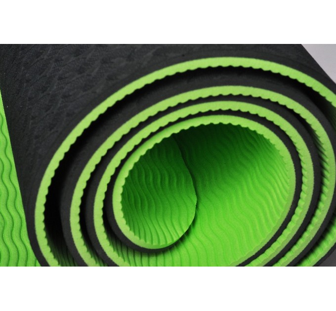 Коврик для йоги и фитнеса TPE (йога мат, каремат спортивный) OSPORT Yoga ECO Pro 8мм (FI-0112)