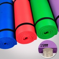 Килимок для йоги та фітнесу NBR (йога мат, каремат спортивний) OSPORT Mat Pro 1.5см (FI-0135)