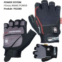 Перчатки для фитнеса Power System MAN’S POWER PS 2580 L, черно-серый